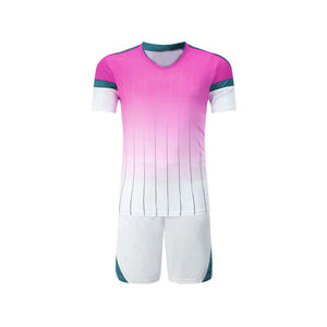 Ensemble de maillots de football personnalisés à dégradé, uniforme de football respirant en polyester, kit sportif imprimé par sublimation pour hommes - Product Image 1