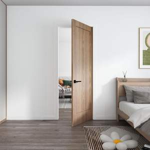 Puertas Interiores Modernas de PVC y WPC con Acabado de Madera, Personalizables OEM/ODM, Proveedor de Vietnam, Insonorizadas, para Dormitorios y Supermercados - Product Image 2