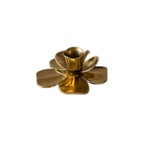 Flower Design Metal <b>Tealight</b> Candle Holder Antique Gold Finished For Home Wedding Christmas Tabletop Lighting Decor - Product Image 3