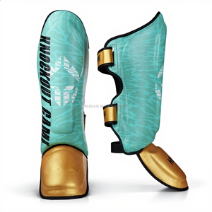 Protections de tibia et coussinets d'entraînement Muay Thai en cuir PU pour la protection MMA et de boxe - Product Image 1