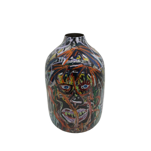 Jarrón de Flores de Metal Moderno de Alta Calidad, Acabado Esmaltado, Hecho a Mano, Decoración Personalizada para Mesa de Salón, Hecho de Hierro - Product Image 2