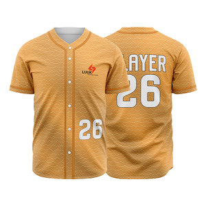 Camiseta de Béisbol para Hombre con Botones, Diseño Sublimado Personalizado, Manga Corta, Transpirable, Ropa Deportiva de Poliéster - Product Image 4