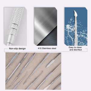 Kit d'instruments chirurgicaux dentaires professionnels en acier inoxydable en gros, outils de sculpture de cire personnalisables à alimentation manuelle - Product Image 4