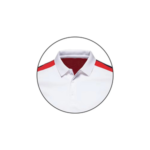 T-shirts polo coupe ajustée 100% coton pour hommes, t-shirts en gros avec logo personnalisé - Product Image 2