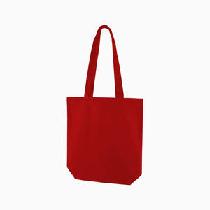 Bolsa de Mano con Base Reforzada de Algodón Reciclado |   Bolsa de Compras Reutilizable Sostenible con Logotipo Personalizado, Bolsa de Compras Promocional al por Mayor - Product Image 3