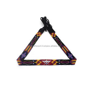 Perles de rocaille de haute qualité bande de chapeau brodée conception supérieure bande de chapeau perlé à la mode facile à porter bande de chapeau de perles de rocaille de qualité supérieure - Product Image 4