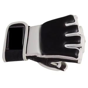 Nouveaux gants de boxe MMA en cuir épaissi pour adultes, respirants, à lacets, pour l'entraînement Sanda, triple doublure intérieure - Product Image 6