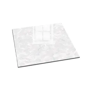 도자기 세라믹 바닥재 세라믹 흰색과 다크 브라운 60*60cm 대형 도자기 타일 바닥