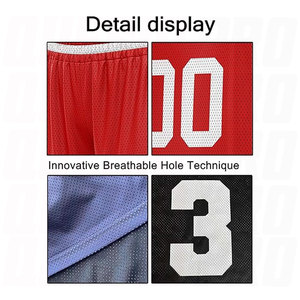 Conjuntos de Uniformes de Baloncesto Rojos y Blancos al por Mayor, Uniformes de Baloncesto de Poliéster Transpirable sin Mangas, Jersey y Pantalones Cortos Personalizados para Equipos - Product Image 4