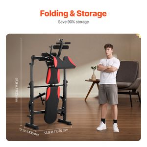 Panca Piana Multifunzione Regolabile da 300 kg per Allenamento Completo del Corpo, Ideale per Palestra Domestica, Esercizi di Pressione e Sit-up - Product Image 3
