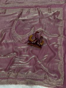 Sari de Seda Étnico de Lujo Estilo Bollywood Indio, el Más Vendido, de Última Moda, Exclusivo para Fiesta de Graduación, para Mujer, Envío Rápido - Product Image 2