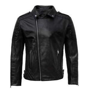 Veste en cuir de haute qualité pour hommes, très élégante et stylée - Product Image 5
