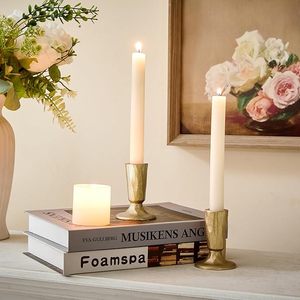 <b>Cast</b> Iron Candlestick Holders Tapered Candle Holders Tall Set Of 2 Wedding, Holiday, Home Decor, Christmas Decoration - Product Image 4