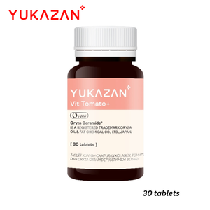 Yukazan Vit Tomato+ Tablet 30s Vitamin <b>C</b> Skincare Chewable for Adults All Skin Types Japan Whitening Oral Sunblock Brand - Product Image 6