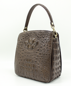 Sac à main de luxe pour femmes de créateur personnalisé Nouveau cuir véritable de crocodile avec deux poignées de haute qualité avec logo personnalisé - Product Image 6