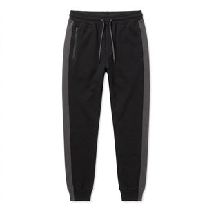 Pantalon de survêtement classique pour homme, coupe droite, tissu résistant, idéal pour l'entraînement en extérieur et la détente - Product Image 1
