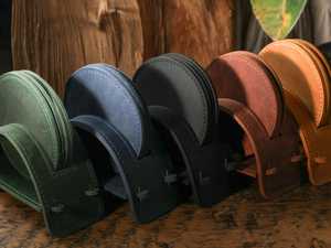 Genuine Leather Coasters Luxury Dining Table Decorative Drink Mats With <b>Holder</b> Customized Logo Bulk Supply LC-0005B - Product Image 6
