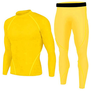 Combinaison de compression pour homme, à séchage rapide, manches longues, élastique, grande taille, extensible dans quatre sens, écologique, pour la salle de sport - Product Image 5