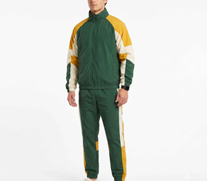 Conjunto de Chaqueta y Pantalones Cortavientos 2 en 1 Vintage para Hombre, Cierre con Cordón, Nailon/Poliéster, Secado Rápido y Transpirable - Product Image 5