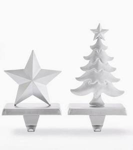 Hot Sale Wood Base Aluminium Top Christmas <b>Stocking</b> <b>Holder</b> For Hanging Decorative Use Xmas <b>Stocking</b> <b>Holder</b> With Silver Tree Top - Product Image 4
