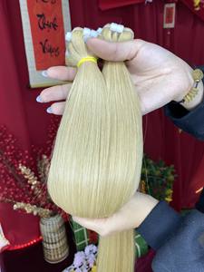 Machine à tissage Genius Skin, double trame, 100% couleur naturelle, cheveux humains vietnamiens lisses Remy, extensions de cheveux de qualité supérieure, vente en gros - Product Image 4