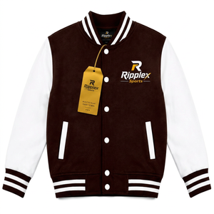 Classic kids varsity jacket Stylish kids varsity jacket with soft fabric comfortable fit and sporty look for school outings - Product Image 6