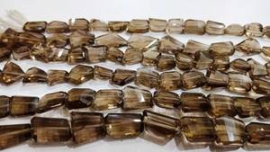 Cuentas de Cuarzo Ahumado Natural, Facetadas Irregulares, Corte Láser, 6mm, Pulimentadas - Product Image 6