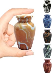 Brown Marble Pattern Cremation <b>Urn</b> <b>for</b> Adult <b>Human</b> <b>Ashes</b> Memorial Container with Lid <b>Small</b> Keepsake Funeral <b>Urn</b> <b>For</b> <b>Human</b> <b>Ashes</b> - Product Image 6