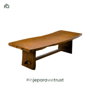 Mesa de Comedor de Madera de Nogal Sólido con Borde Natural, Muebles de Cocina Modernos a Precio de Fábrica, Expo de Marzo - Product Image 4