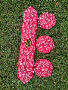 Camino de Mesa de Algodón con Bordado de Punto de Cruz Estilo Indio de Lujo para Decoración del Hogar, Lavable y Ecológico - Product Image 2