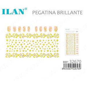 Adesivi con strass scintillanti ILAN per unghie Giallo 32670 - Product Image 3