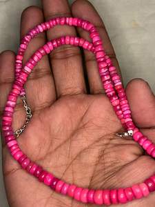 Pulsera de Cadena y Eslabones de Ópalo Etíope Teñido en Rosa Natural para Regalo de Aniversario de Bodas - Product Image 3