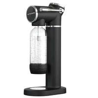 SUDEX Machine à eau gazeuse portable de bureau en plastique froid 1L pour usage domestique et commercial, alimentation gaz/manuelle, garantie 1 an