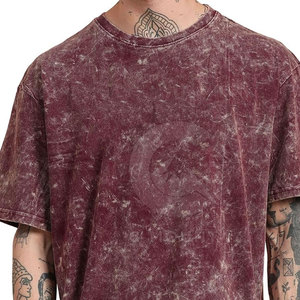 Custom Logo Men Acid Wash T Shirt Oversized Vintage Streetwear Cotton Tee Top Trending 2026 Wholesale Supply - Product Image 6