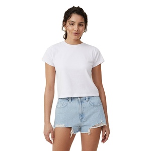 Wholesale High Quality Fashion Streetwear Design Women's Cotton Board Shorts Breathable Stretchable <b>Denim</b> <b>Material</b> Distressed - Product Image 1