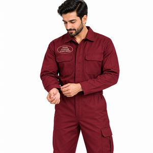Combinaison de travail FR en coton et polyester pour le personnel industriel, avec options de personnalisation du logo et de la marque - Product Image 2