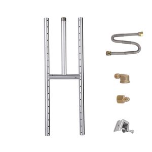 Braciere Rettangolare in Acciaio Inox 18x6 per Tavolo, Altezza 6 Pollici, 90.000 BTU, a Gas Propano - Product Image 1