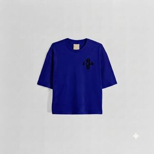 Camiseta Extra Grande de Primera Calidad para Hombre, 100% Algodón, con Logotipo Personalizado Serigrafiado, Color Azul Marino, de Secado Rápido y Cuello Redondo - Product Image 4