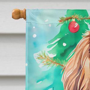 Bandera de Casa de Navidad de poliéster Multicolor grande para Sussex Spaniel, manga de porche, poste, cartel decorativo para patio, ilustraciones para colgar en la pared - Product Image 3