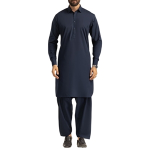 Conjunto de Salwar Kameez para Hombre, Ropa Pakistaní con Logotipo Personalizado 2026, Estilo Indio y Pakistaní, Kurta Pajama, Corte Ajustado, Ecológico - Product Image 1