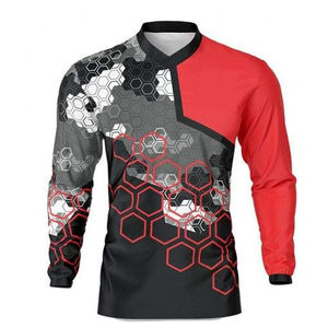 Servicios OEM, Jerseys Profesionales de Motocross, Tallas Grandes, Cómodos, Transpirables, 100% Poliéster, Ropa Deportiva, MOQ Bajo - Product Image 1