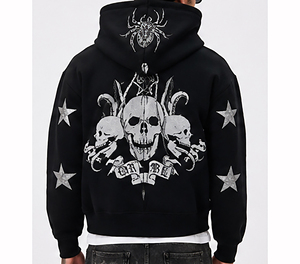 Sudadera con Capucha de Algodón Premium para Hombre, Diseño de Lujo, Transpirable, 260g, Color Blanco, Talla XL, Estilo Urbano Informal, para Uso Diario - Product Image 2