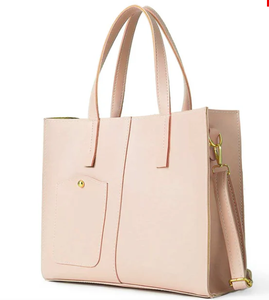 Elegante Bolso Tote Casual de Diseño para Mujer con Cierre de Cremallera, Bolso de Hombro de Cuero Impermeable para Oficina, Fiesta, Viajes - Product Image 1