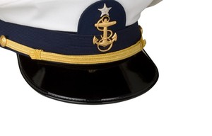 Gorra de cadete de la Academia, gorra de uniforme de cadete para hombre, gorra blanca con visera, trenza dorada, gorra de estilo ceremonial, gorra de vestir premium, gorra formal - Product Image 3