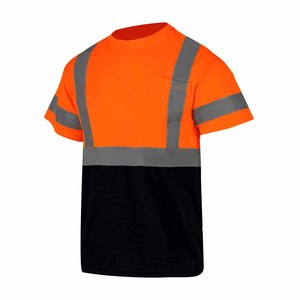 Reflective High Visibility Waterproof Breathable Short Sleeve Turn Collar Men Safety <b>Polo</b> Shirt Best Custom Polyester - Product Image 1