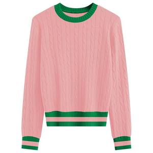 Suéter de Punto Cálido de Alta Calidad y Bajo Precio, Suéter Deportivo para Escuela Secundaria, Suéter Varsity con Rayas y Cuello Redondo para Hombre - Product Image 2