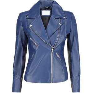 <b>Women</b> Slim Fit Genuine Leather <b>Jacket</b> with Durable Hardware Comfortable Wear and ODM Wholesale Manufacturing - Product Image 1