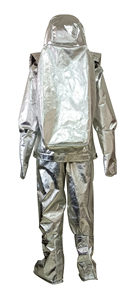Aluminized <b>Fire</b> Proximity Suit Heat Resistant Protective Clothing with Helmet High Temperature Foundry Thermal Safety Workwear - Product Image 2