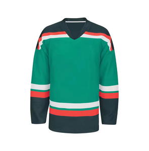 Camisetas de Hockey sobre Hielo Personalizadas, Uniformes Deportivos Transpirables de Poliéster Ecológico con Impresión por Sublimación, Conjunto de Entrenamiento Deportivo en Tallas Grandes - Product Image 3