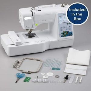 Máquina de bordar, PE535, 80 diseños de bordado incorporados, 9 estilos de fuente, área de bordado de 4" x 4" - Product Image 3